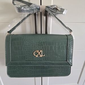 CXL By Christian Lacroix Green Crocodile-Embossed Women's Bag